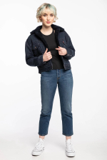Куртка джинсовая утепленная женская LEVI'S NEW HERITAGE SHERPA DEEP DARK TRUCKER