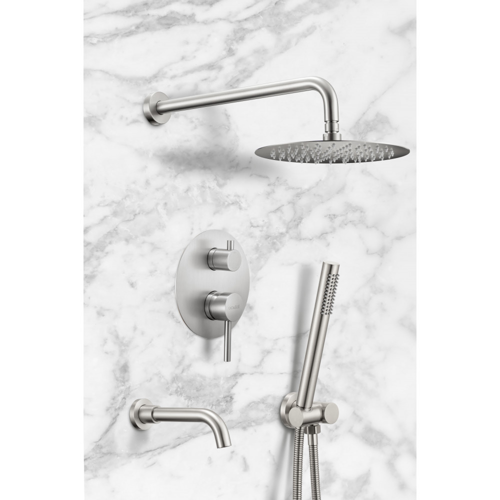 Душевая система встраиваемая Milacio Ultra MCU.150.SS сталь нержавеющая