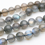 Лабрадор бусины, диаметр 9,1-9,3 мм, цена за 10 шт (1/4 нити)