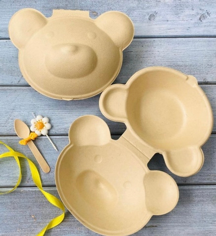 Коробочка для бенто торта «Мишка»,50 шт