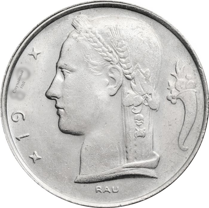 5 франков 1948-1981 Бельгия