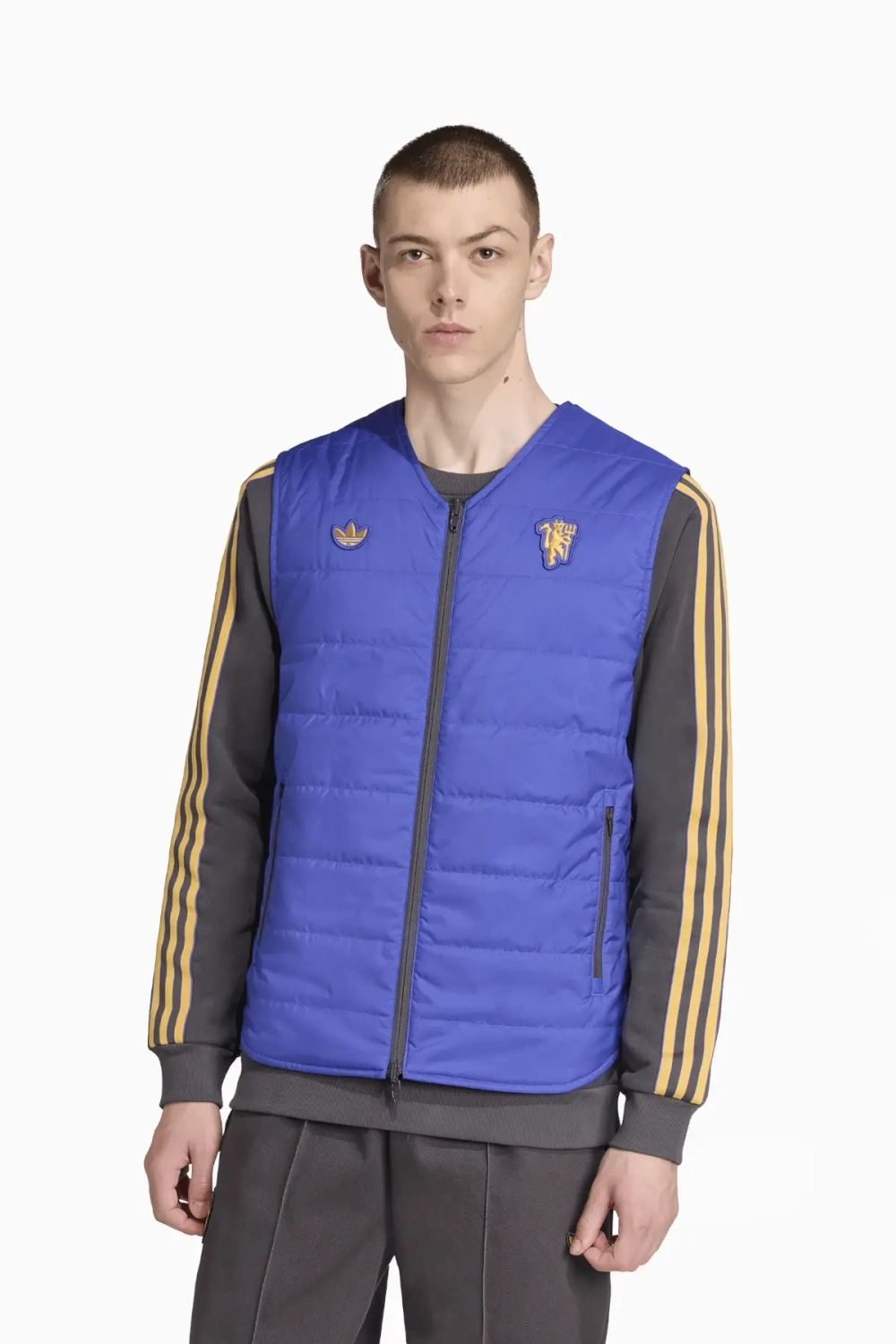 Жилет adidas Manchester United 25/26 Terrace Icons - черный