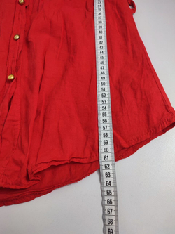 Рубашка красная яркая 44 размер