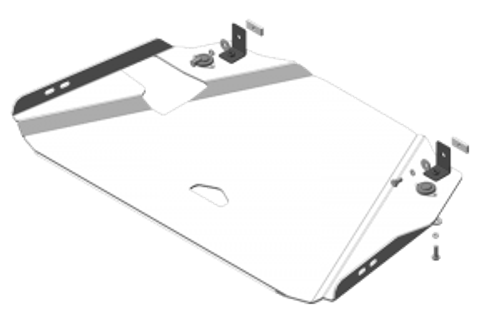 Усиленная защита Motodor разд. коробки. 5 мм, алюминий. для Mitsubishi Pajero Sport II 2012-2016,Mitsubishi Pajero Sport II 2008-2011 арт.31321