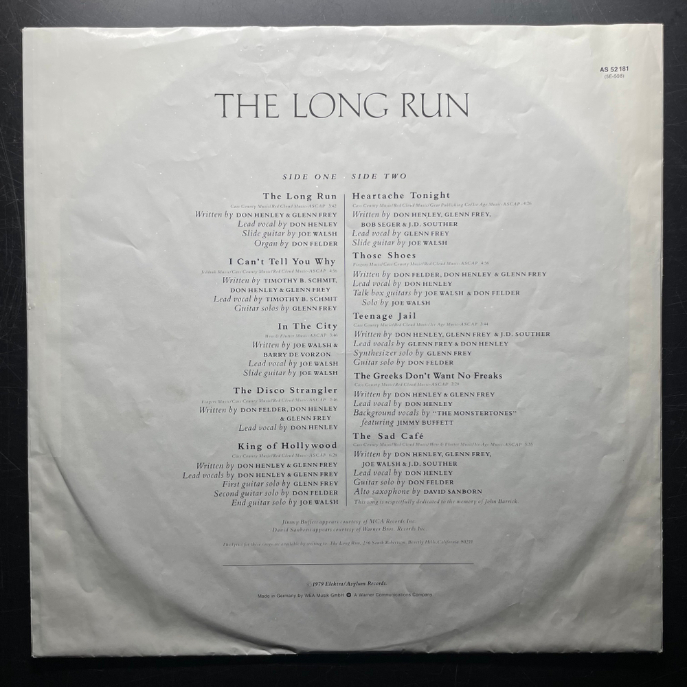 Eagles - The Long Run (Скандинавия 1979г.)
