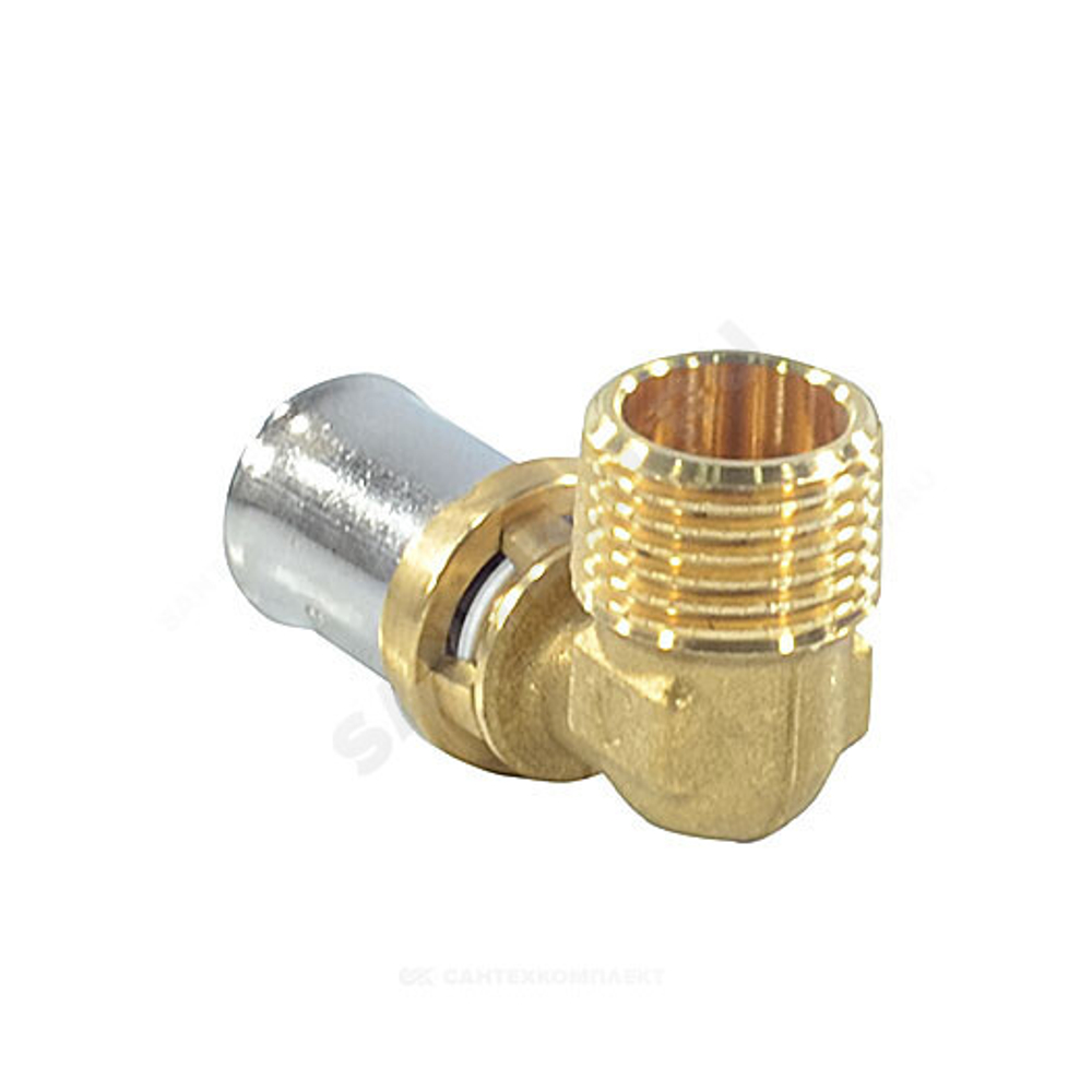 Угольник для МП/PE-X труб латунь пресс Дн 20х1/2"х90гр НР RM127 Giacomini RM127Y037