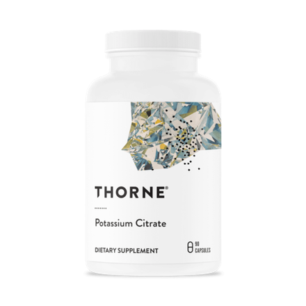 Thorne Research, Цитрат калия, Potassium Citrate, 90 капсул