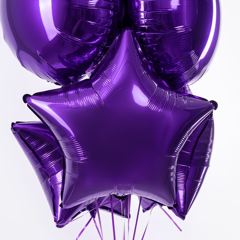 F Шар Звезда 18''/46 см, Фиолетовый (БГ-15)  Изображение2