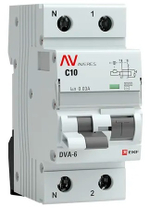 Автомат дифференциальный EKF rcbo6-1pn-10C-10-a-av