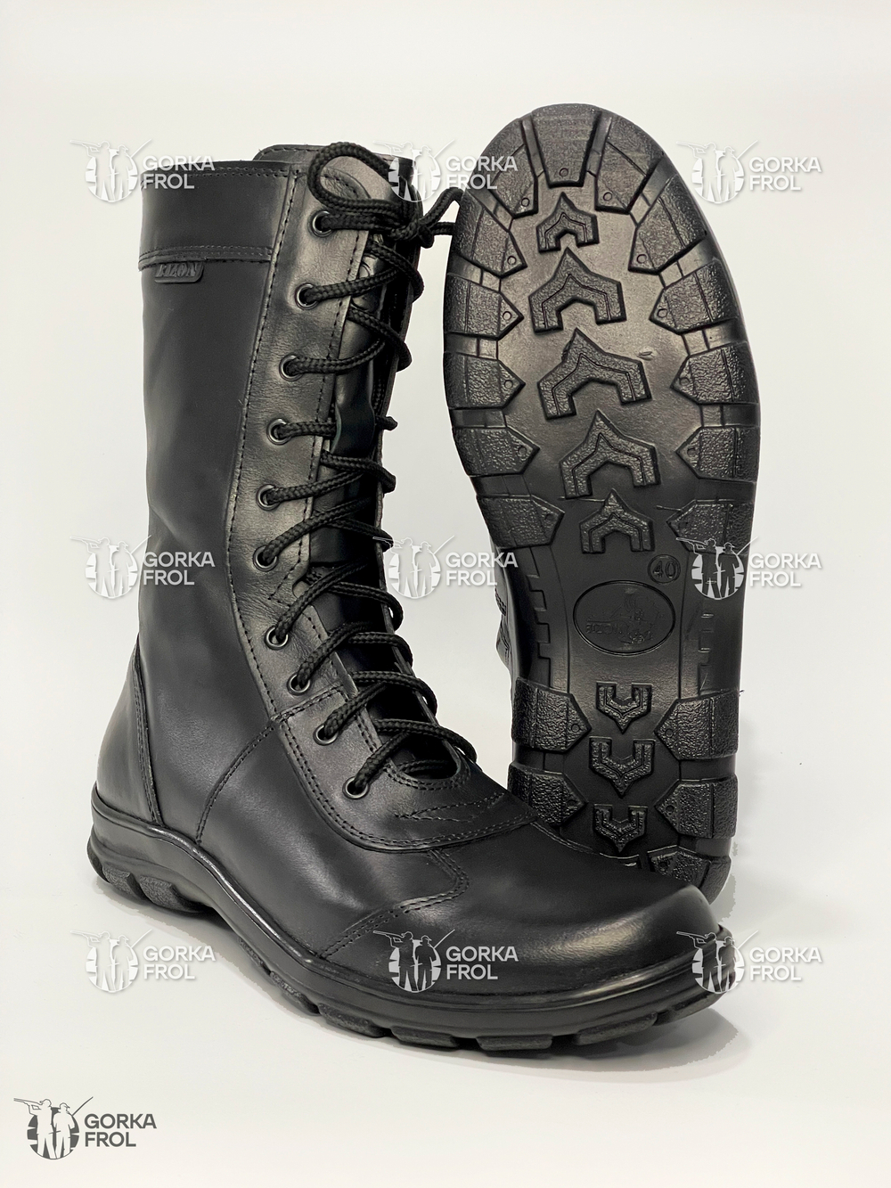 Берцы Утка У-15, кожа краст, подошва ПУ, стелька Ortholite