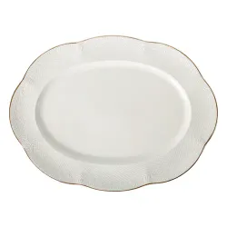 Блюдо овальное 30*22,5 см h2,8 см Gold Aristocrat Noble [1]