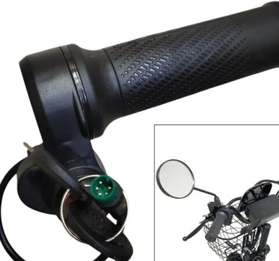 Ручка газа с замком зажигания для Kugoo V3 MAX разъем Julet 5 pin