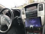 Магнитола для Toyota Harrier XU30 2003-2013, Lexus RX 2003-2009 (монохром, рамка вниз) - Teyes CC3 монитор 9" QLED на Android 10, Быстрая, CarPlay, 4G SIM-слот