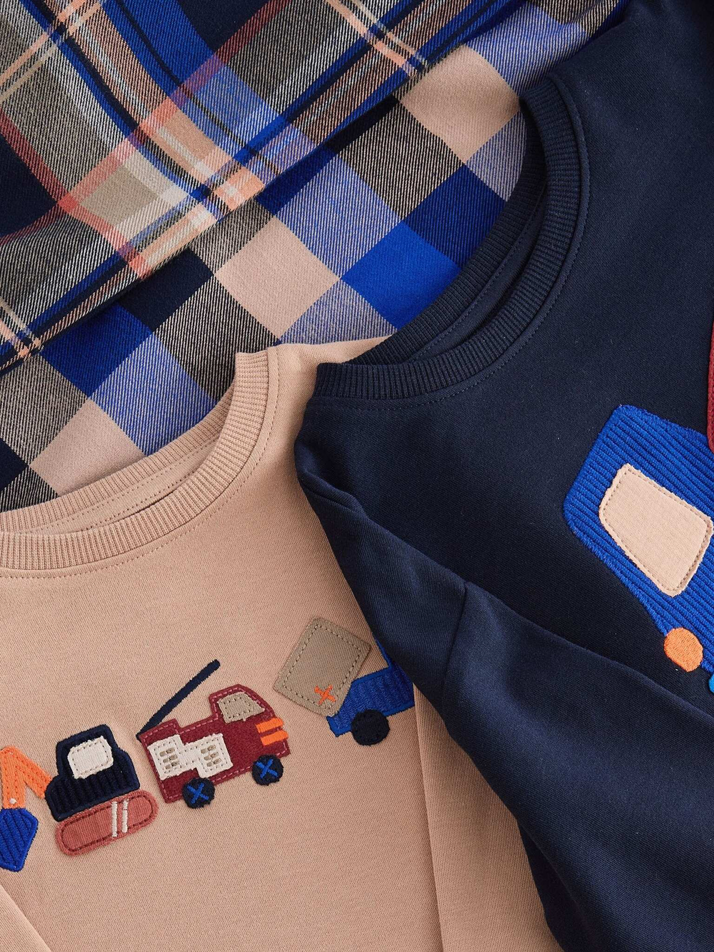 Пижама для мальчика Next K98-571, 2 шт., Тмено-синий, Бежевый