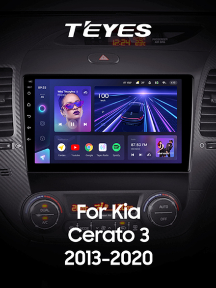 Teyes CC3 9"для KIA Cerato 3 2013-2020 (прав)
