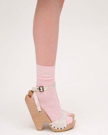 Носки в рубчик Пыльная ягода