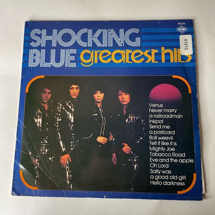 Винтажная виниловая пластинка LP Сборник Shocking Blue Greatest Hits (Нидерланды 1980)