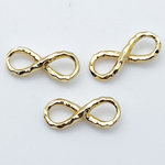 Коннектор Бесконечность, цвет золото, размер 13*5,5 мм, цена за 1 шт