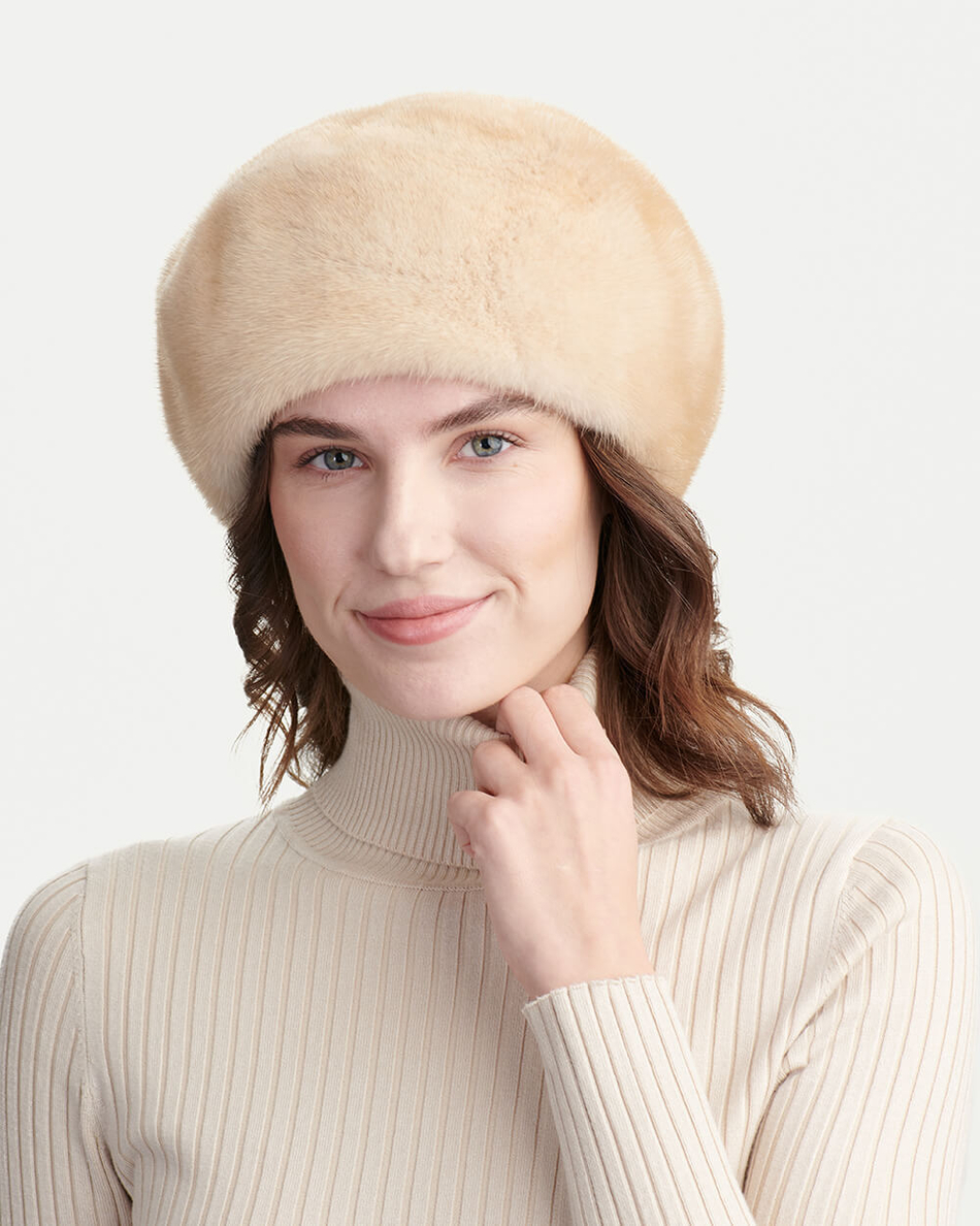 Берет из меха норки