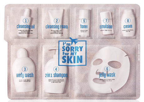 I'M SORRY FOR MY SKIN Набор для лица путешествие - 8 Step travel jelly mask