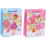 Пакет подарочный «Мир принцесс» 18*24*8,5 см, микс