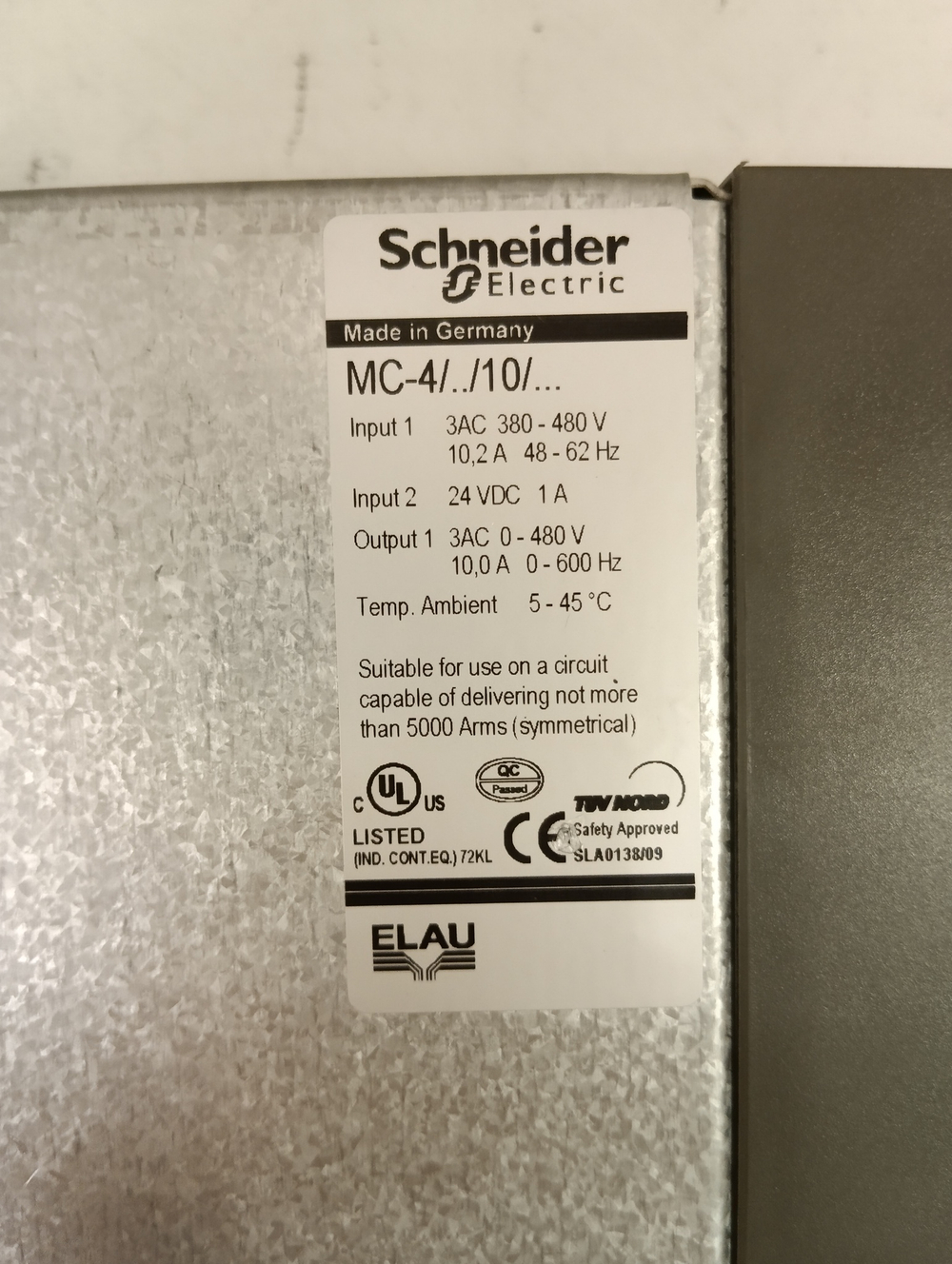 S.E. ELAU MC-4/11/10/400** б/у