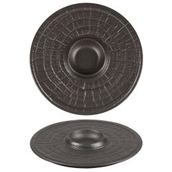 Блюдо круглое d 25 см c емкостью для соуса Black Raw Stellar P.L. Proff Cuisine [1]