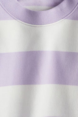 H&M Толстовка с круглым вырезом, сиреневый