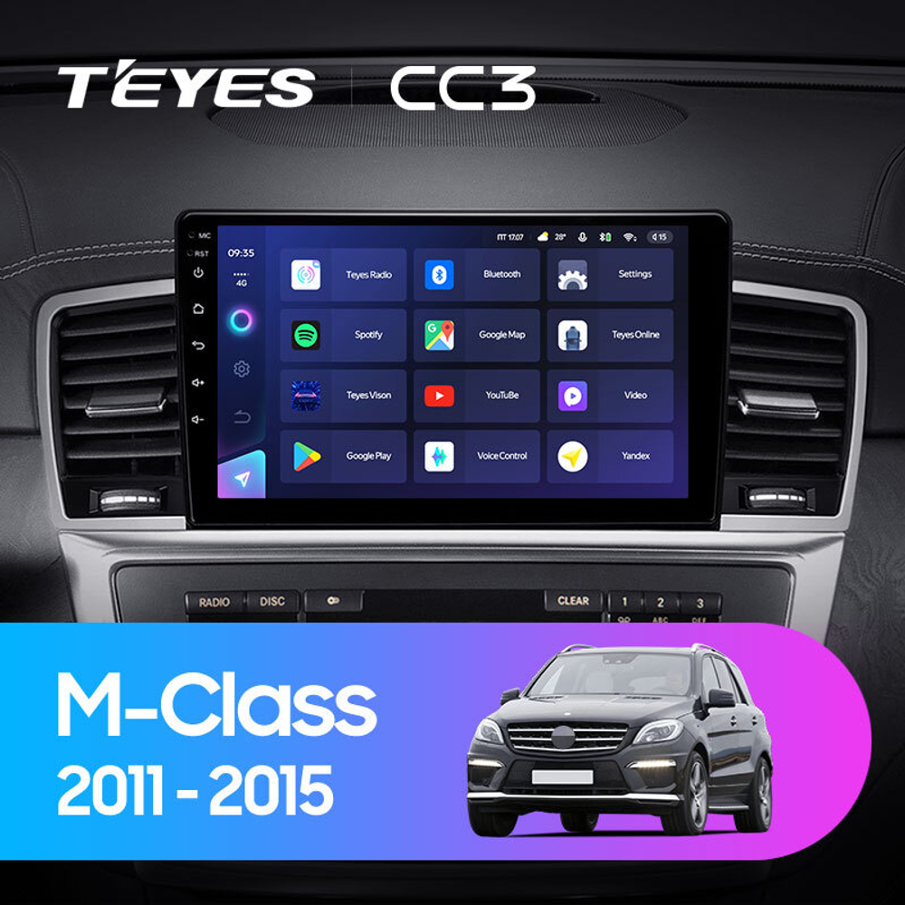 Teyes CC3 9"для Mercedes-Benz M-Class 2011-2015