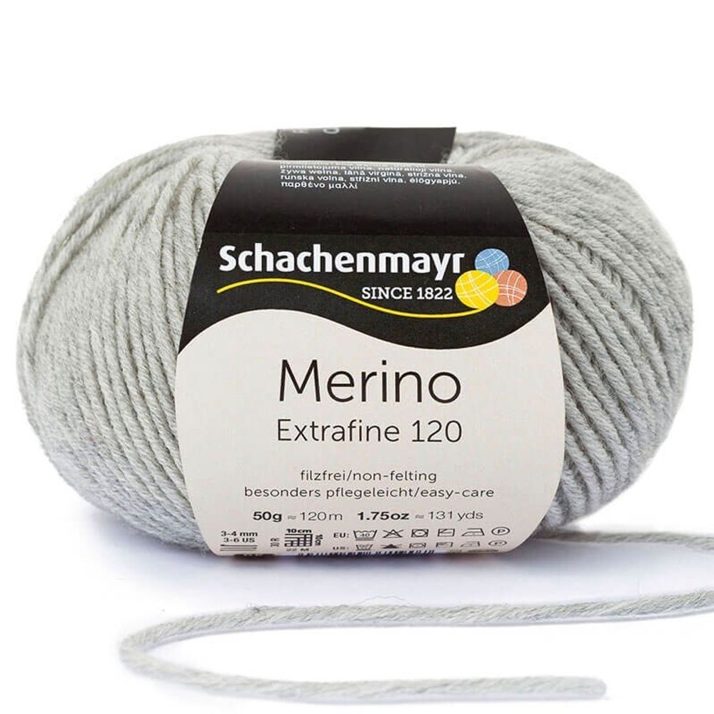 Пряжа Schachenmayr Merino Extrafine 120 (00190)