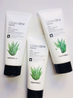 Корейская пенка для умывания лица с экстрактом алоэ вера Tony Moly Clean Dew Aloe, 180 мл.
