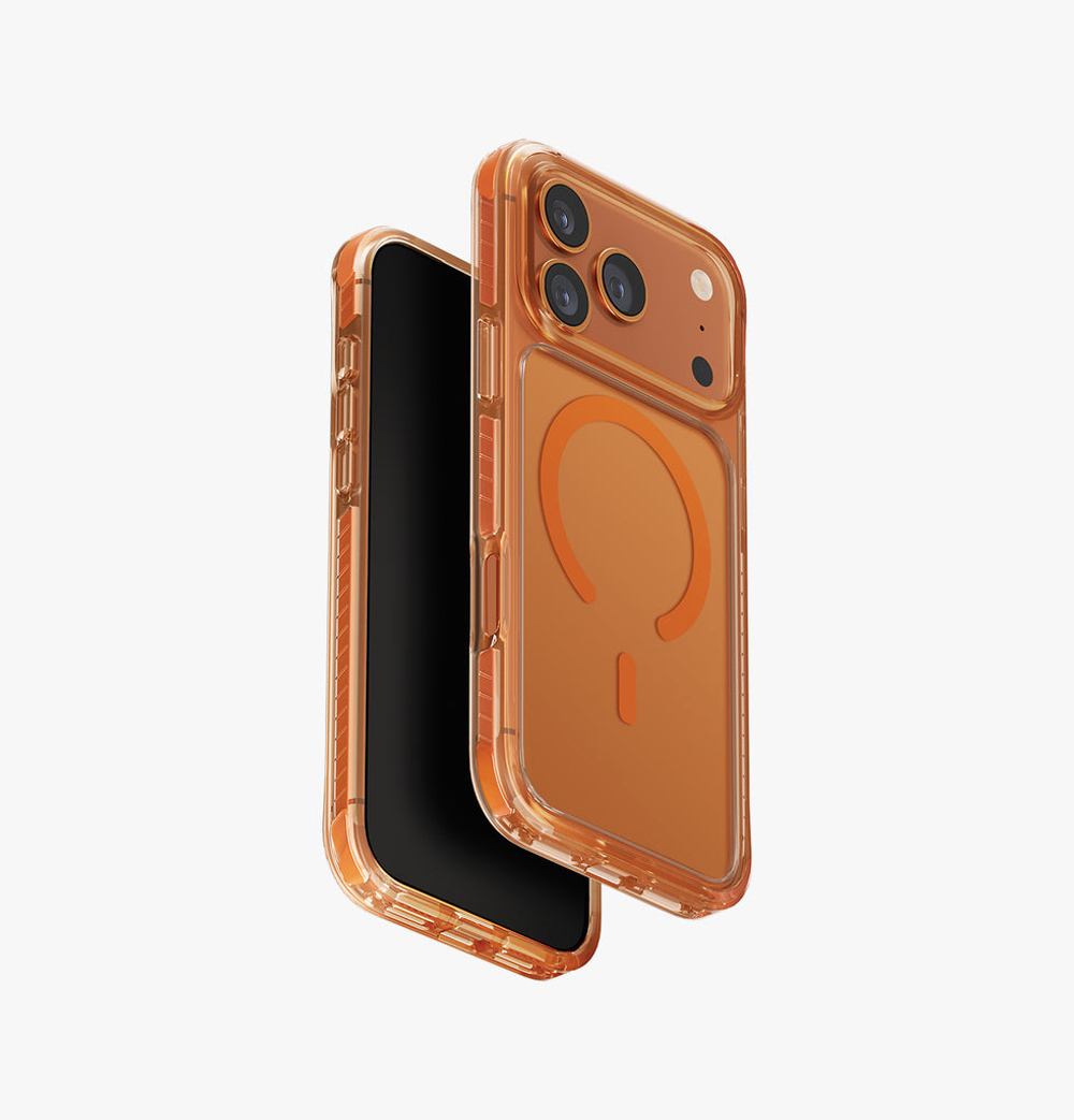 Чехол Uniq Combat с поддержкой MagSafe для iPhone 17 Pro Max (Оранжевый)
