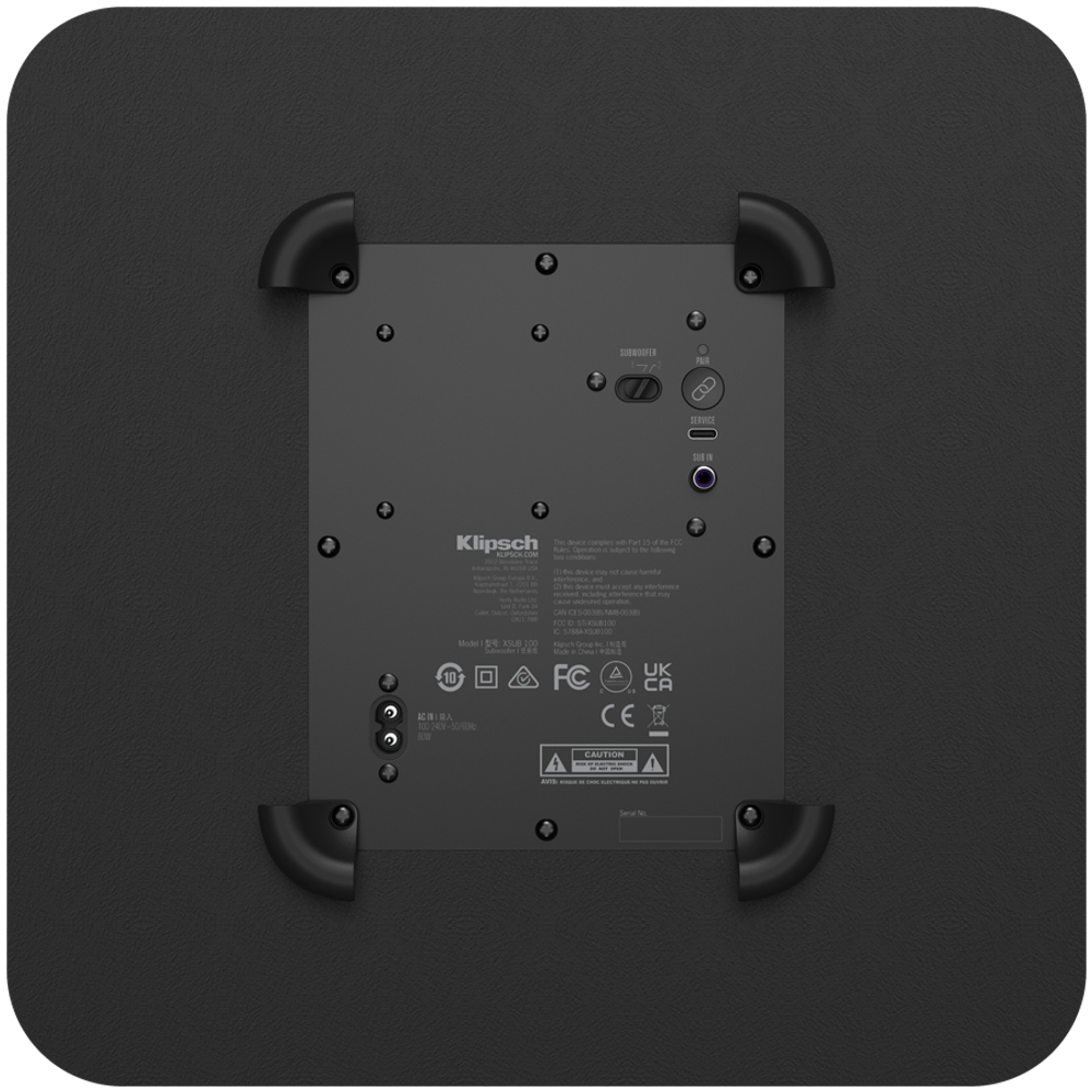 Klipsch Flexus SUB 100 Subwoofer 10", Black