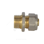 Муфта МП латунь никель обжим Дн 26х3/4" НР ГОСТ 32415-2013 7001 Aquasfera 7001-05
