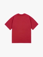 Футболка оверсайз (красный) 190 г