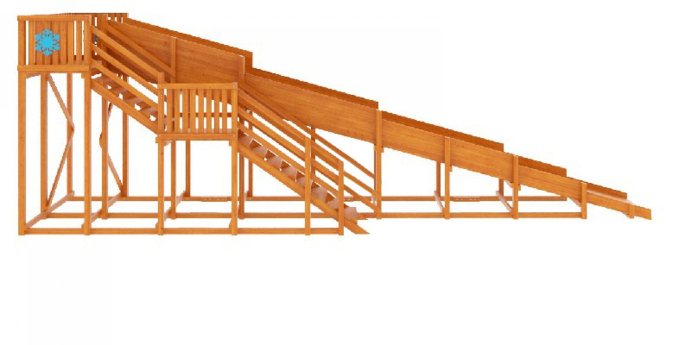 Зимняя горка TORUDA Лисичка (скат 10 м)