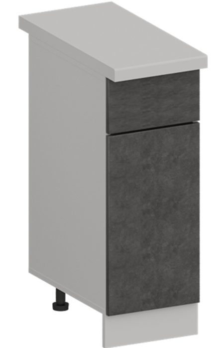 Кухня Модуль ШН1Я 300 Белый / Бетон