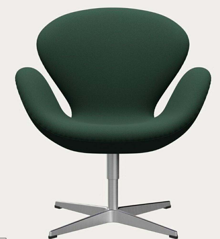 Кресло Swan FRITZ HANSEN сталь/ППУ/фанера/ткань/green 740x680x770