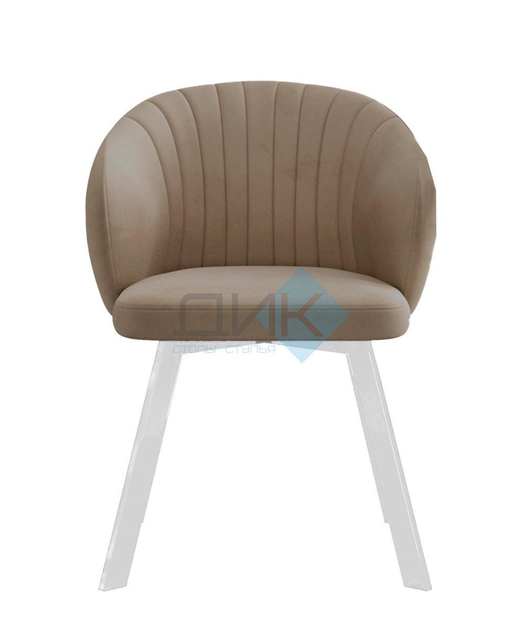 Стул DikLine 258 поворотный опоры белые