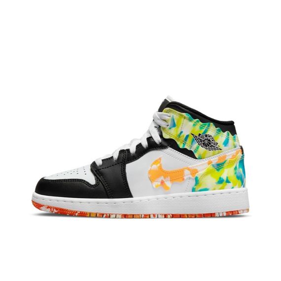 Иордания Air Jordan 1 Детские баскетбольные кроссовки МИД Топ Юнисекс