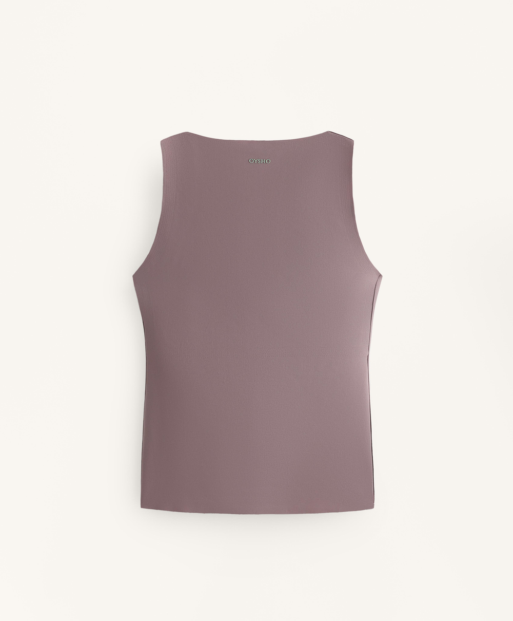 Oysho Топ Perfect-adapt на бретельках, сиренево-серый