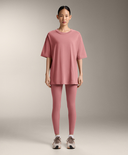 Oysho Футболка из смесового хлопка, розовый