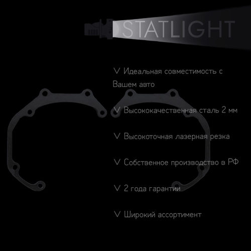 Переходные рамки для замены линз в фарах Mazda RX-8 2003-2009