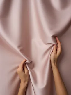 Шелк искусственный стрейч, арт. 2207, Китай, пудра