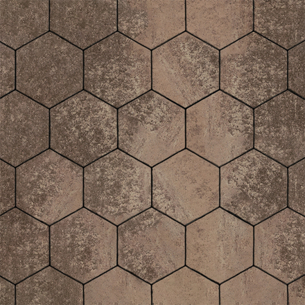 Тротуарная плитка СОТЫ - Листопад гладкий Хаски