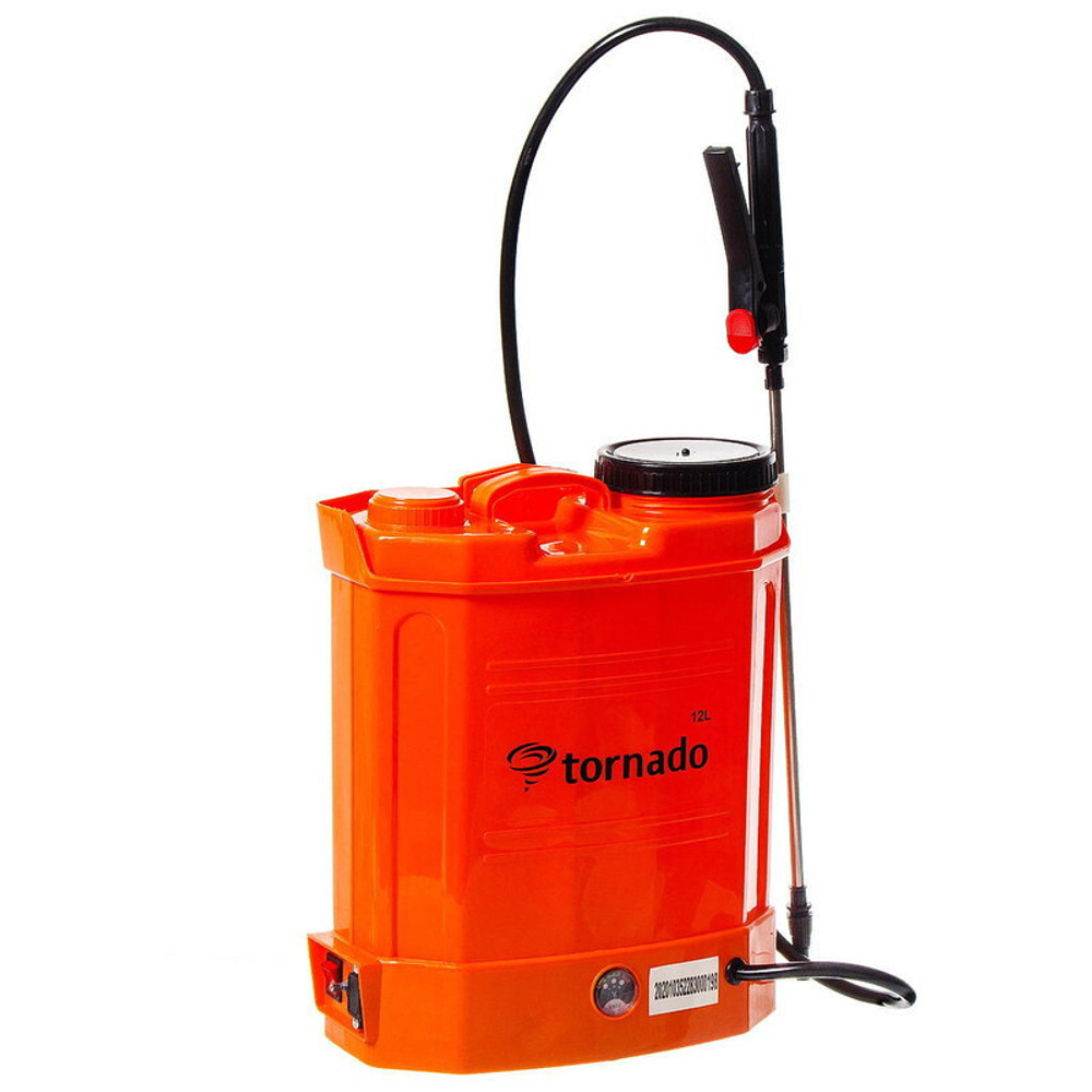 Опрыскиватель садовый работа от аккумулятора, Торнадо, 12 л, свинцово-кислотный, 8 А.ч, 12 В, KF-12C-7
