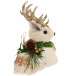 Фигурка новогодняя «Оленёнок с бантиком» 13,5*7,5*16 см