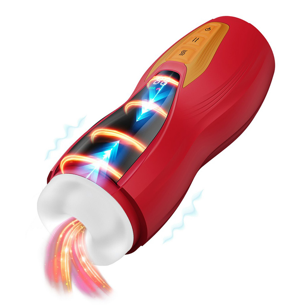 Интерактивный вибромастурбатор с функциями нагрева и толчков Огненная волшебница Солара Masturs Fire Sorceress Solara Multi Function Masturbator