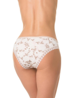 Трусики-слипы с растительным рисунком (Размер: XL) (Цвет: кофейный)