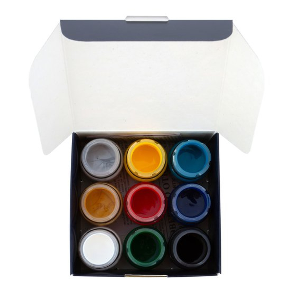 Декола Набор акрил ткань картон 9 шт х20 мл